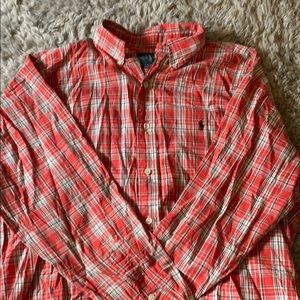 Long sleeve plaid button down